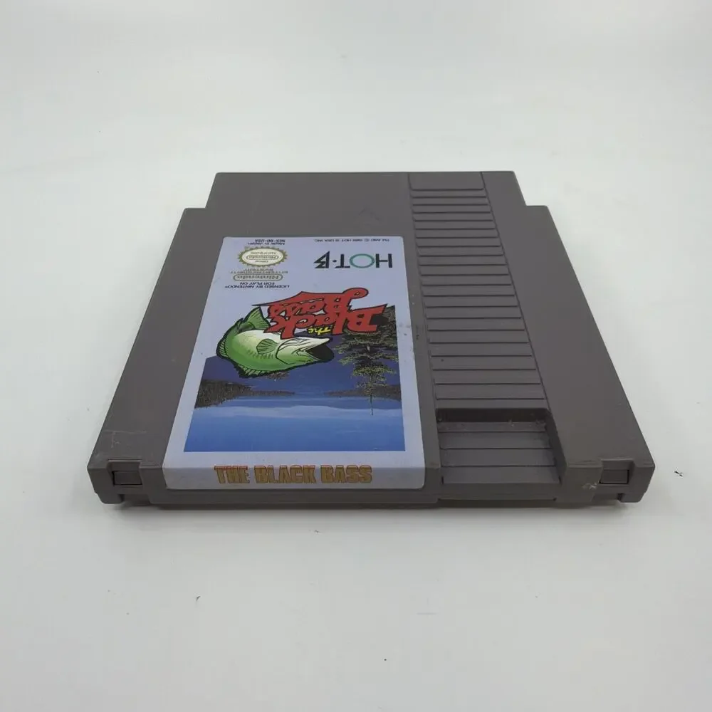 The Black Bass Nintendo NES Original Fishing Game Cartridge Only 1989 Authentic